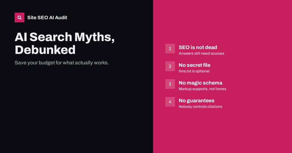 AI Search Myths: What Does Not Help Your Visibility