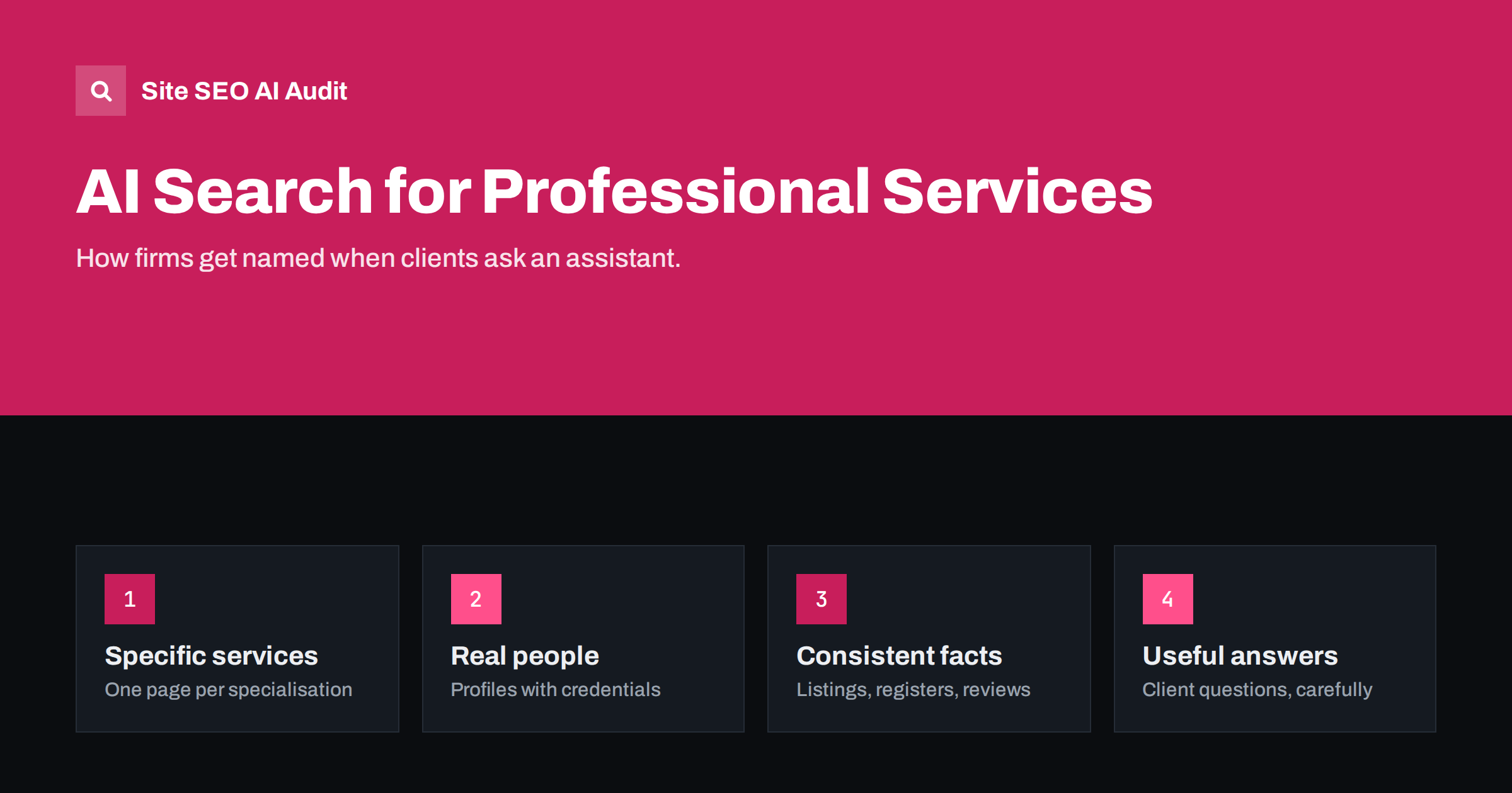 AI Search for Lawyers, Accountants and Consultants