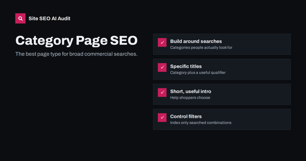 Category Page SEO: How to Make Store Categories Rank