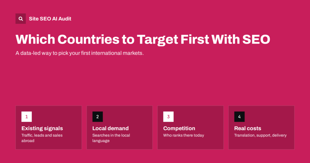 Choosing Which Countries to Target First With SEO