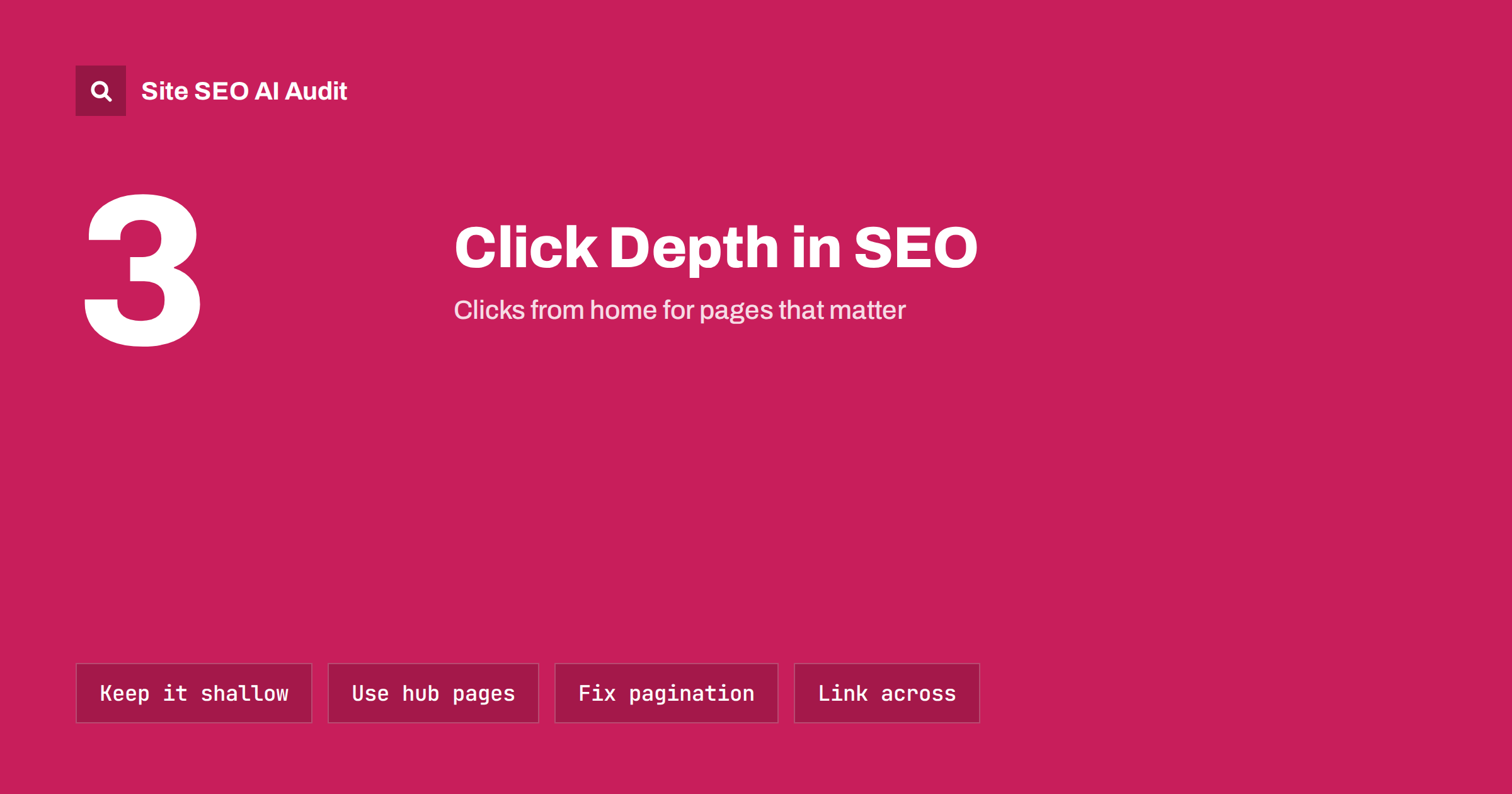 Click Depth in SEO: Why Buried Pages Struggle to Rank