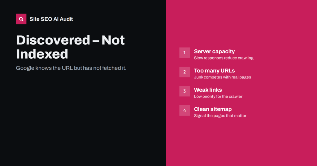 Discovered – Currently Not Indexed: Why and How to Fix It