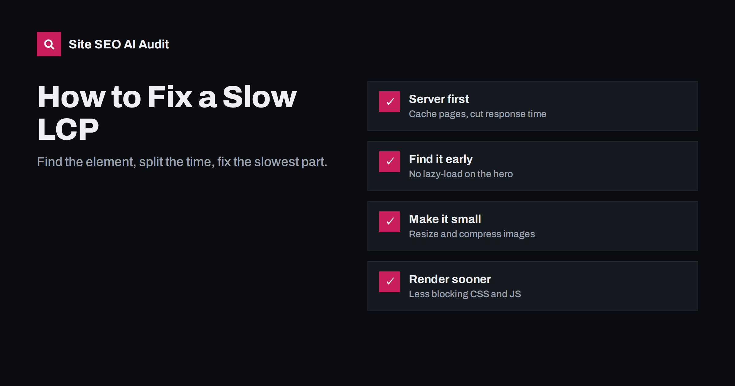How to Fix a Slow Largest Contentful Paint (LCP)