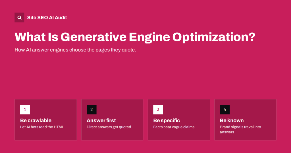 What Is Generative Engine Optimization? A Plain Guide