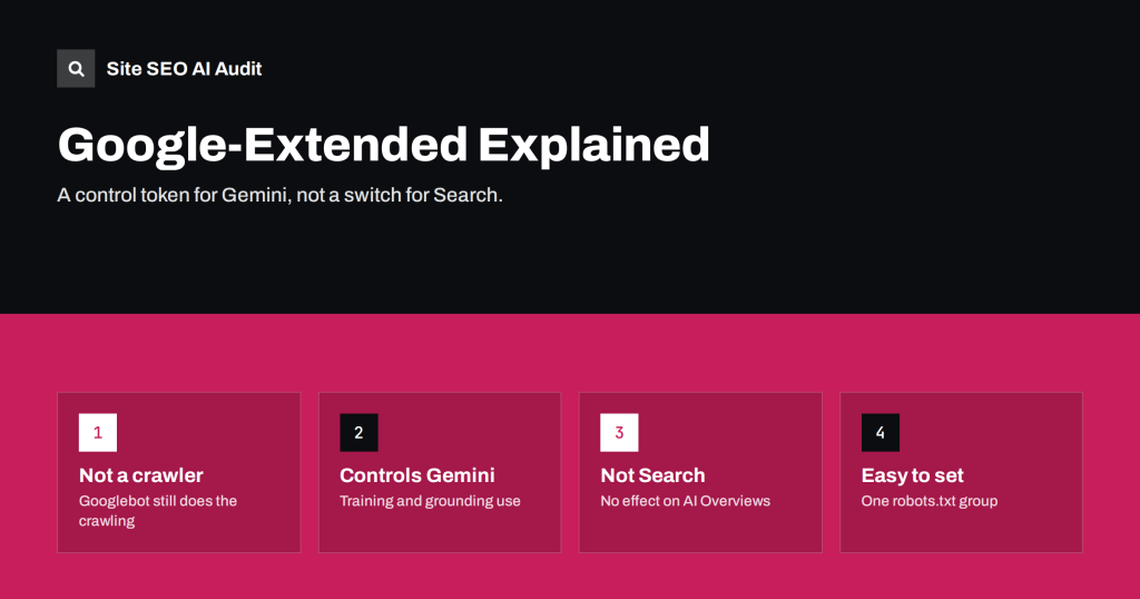 Google-Extended Explained: What Blocking It Does and Doesn’t
