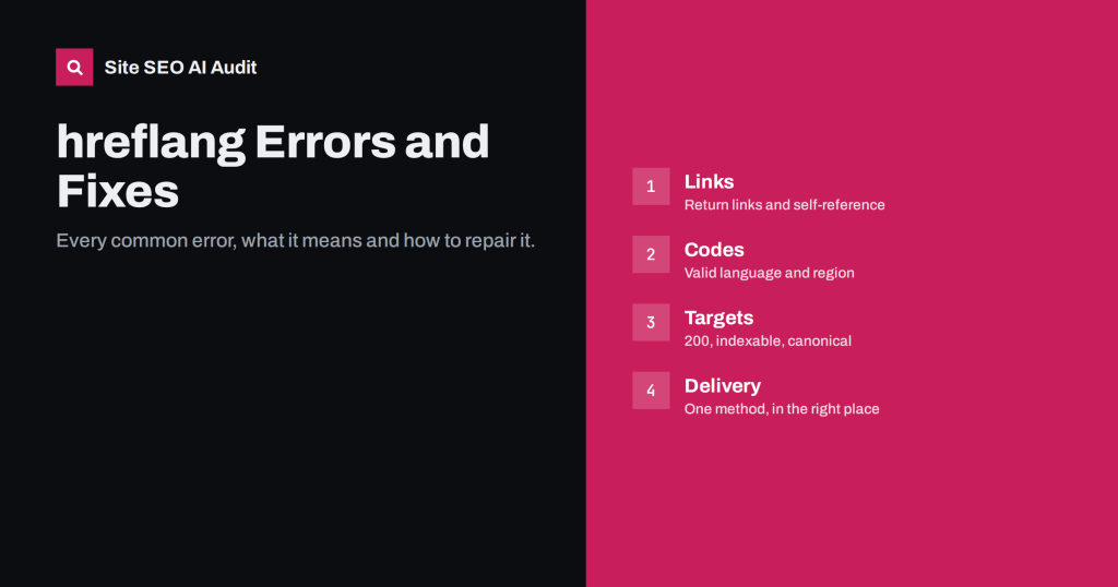 hreflang Errors: The Complete List and How to Fix Each One