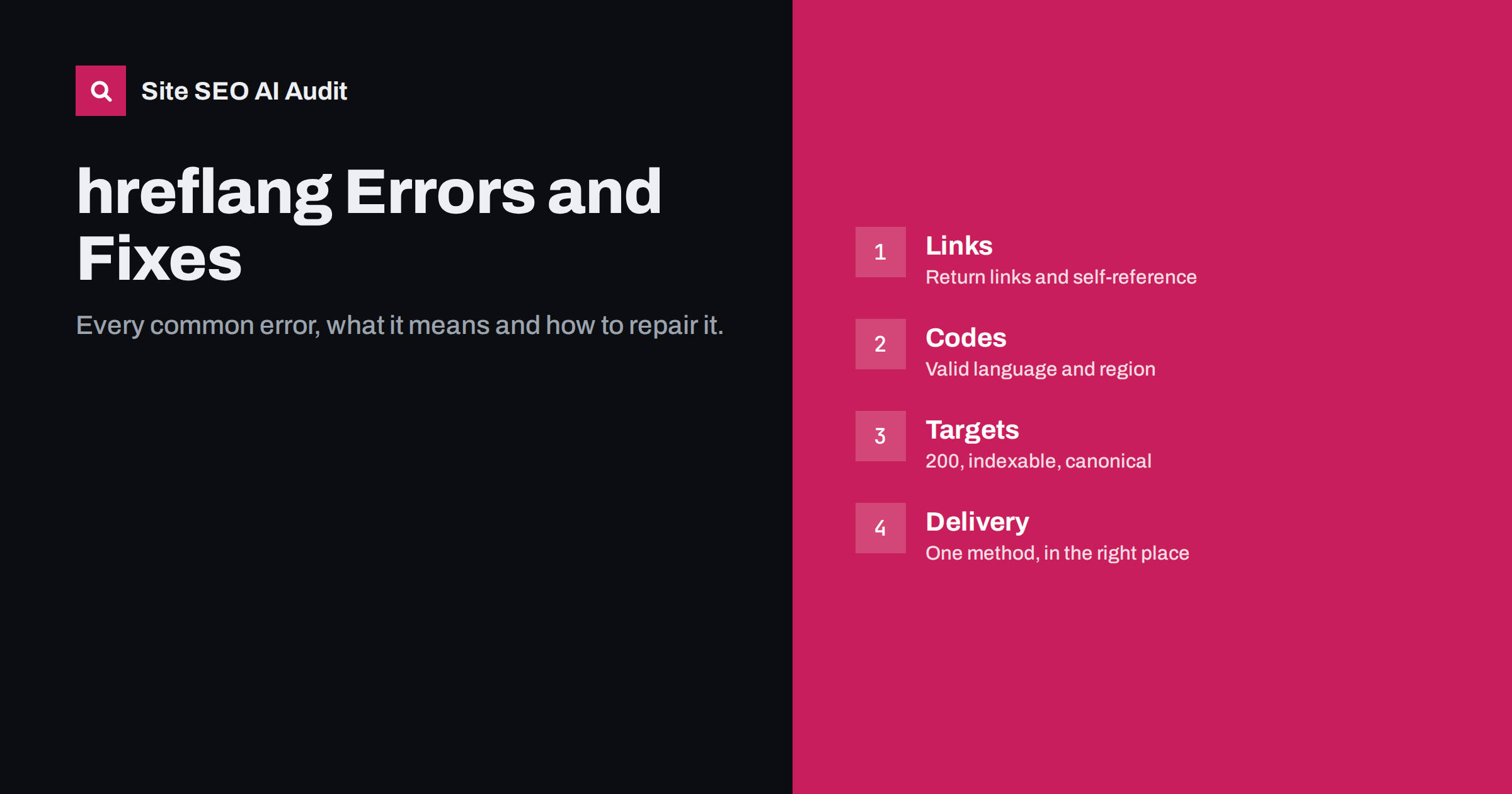 hreflang Errors: The Complete List and How to Fix Each One