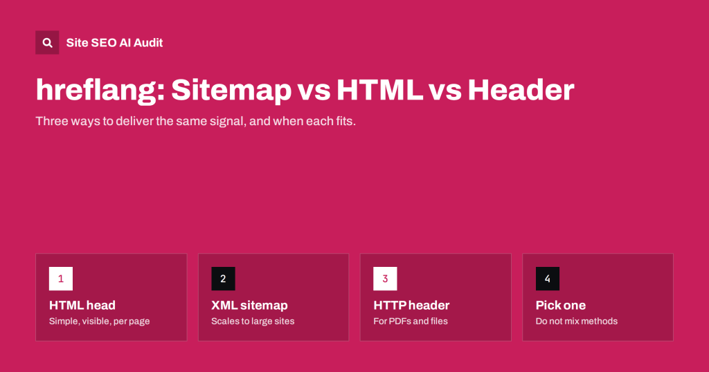 hreflang in XML Sitemaps vs HTML Head vs HTTP Headers