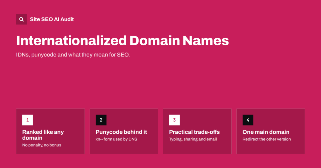Internationalized Domain Names: IDNs, Punycode and SEO