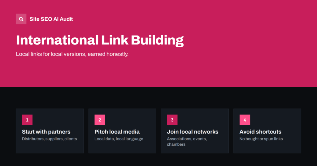 International Link Building: Earning Links in Each Market