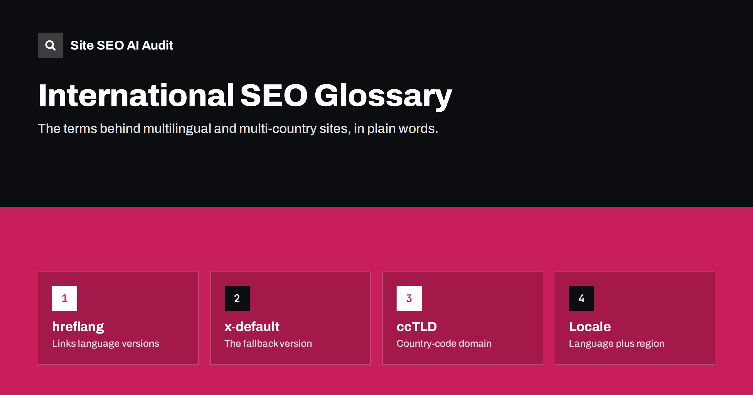 International SEO Glossary: Key Terms Explained Simply