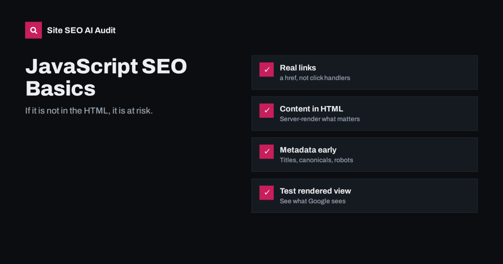 JavaScript SEO Basics: How Search Engines Render Your Pages
