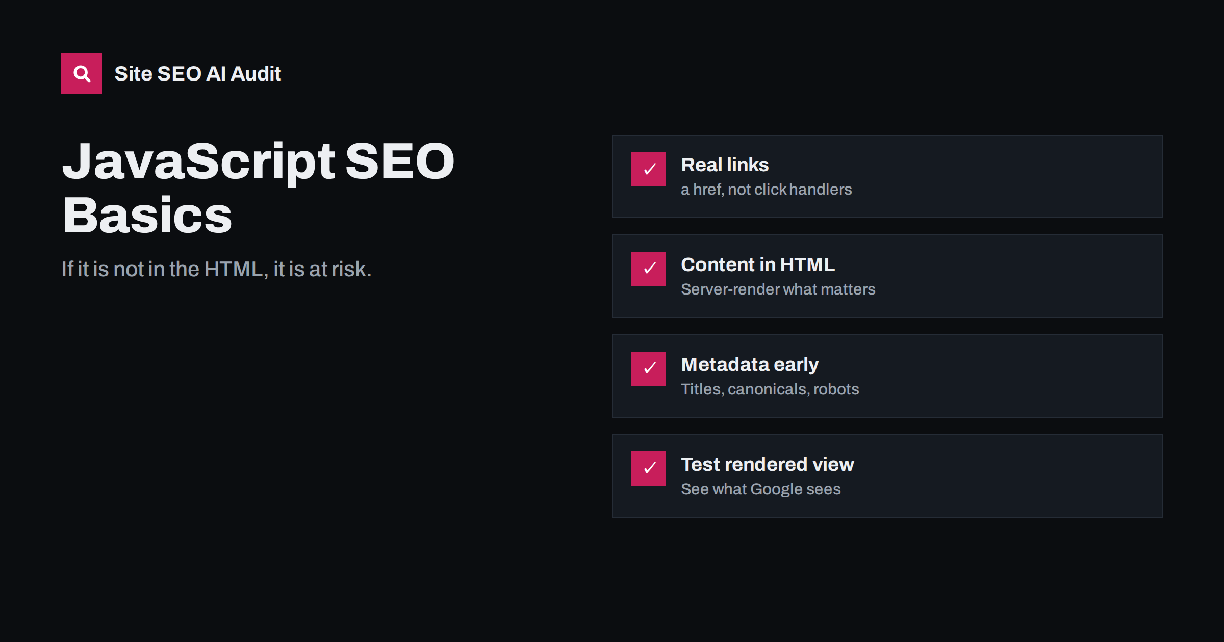 JavaScript SEO Basics: How Search Engines Render Your Pages