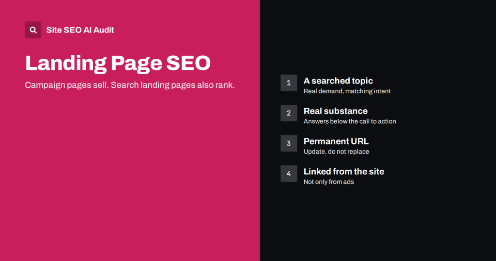 Landing Page SEO: How to Build Landing Pages That Can Rank