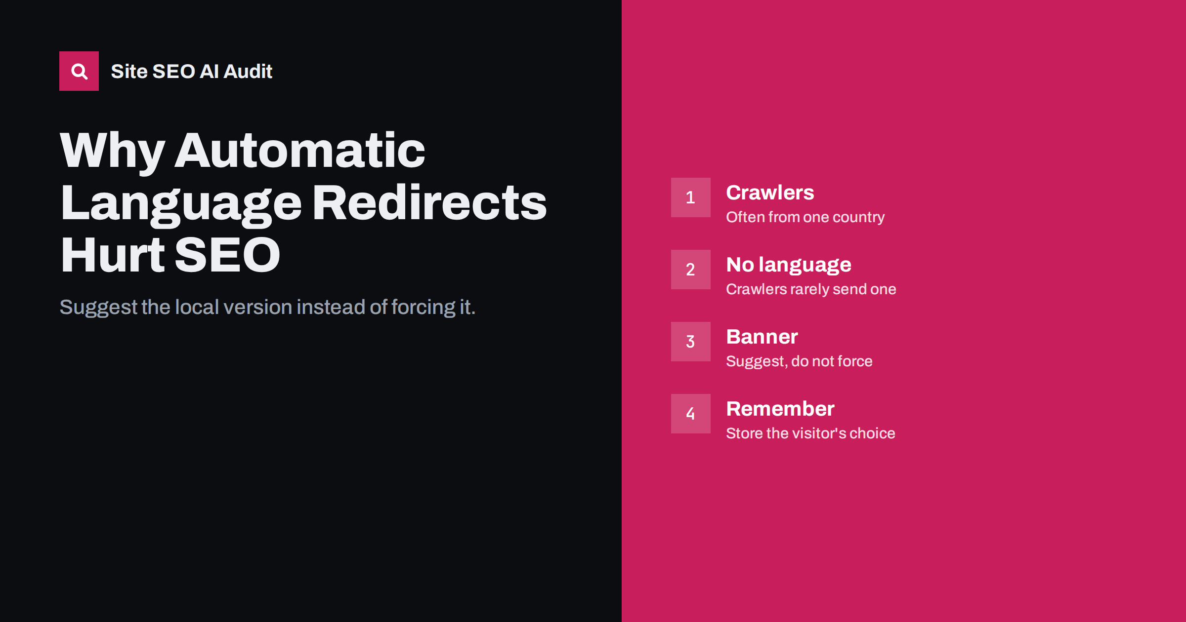 Automatic Language Redirects: Why They Hurt International SEO