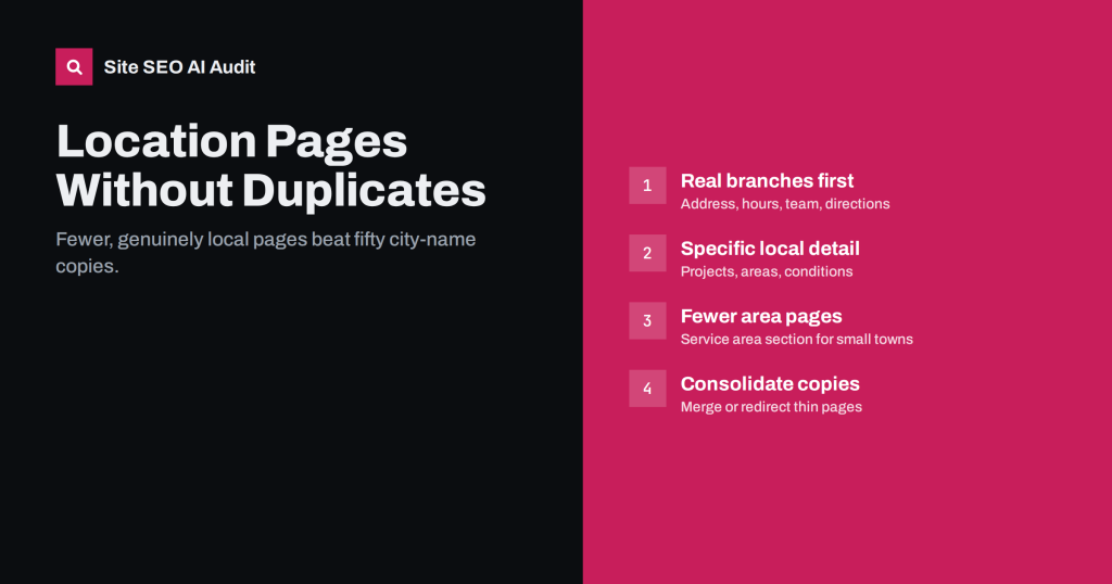 Location Pages for SEO: How to Avoid Duplicate City Pages