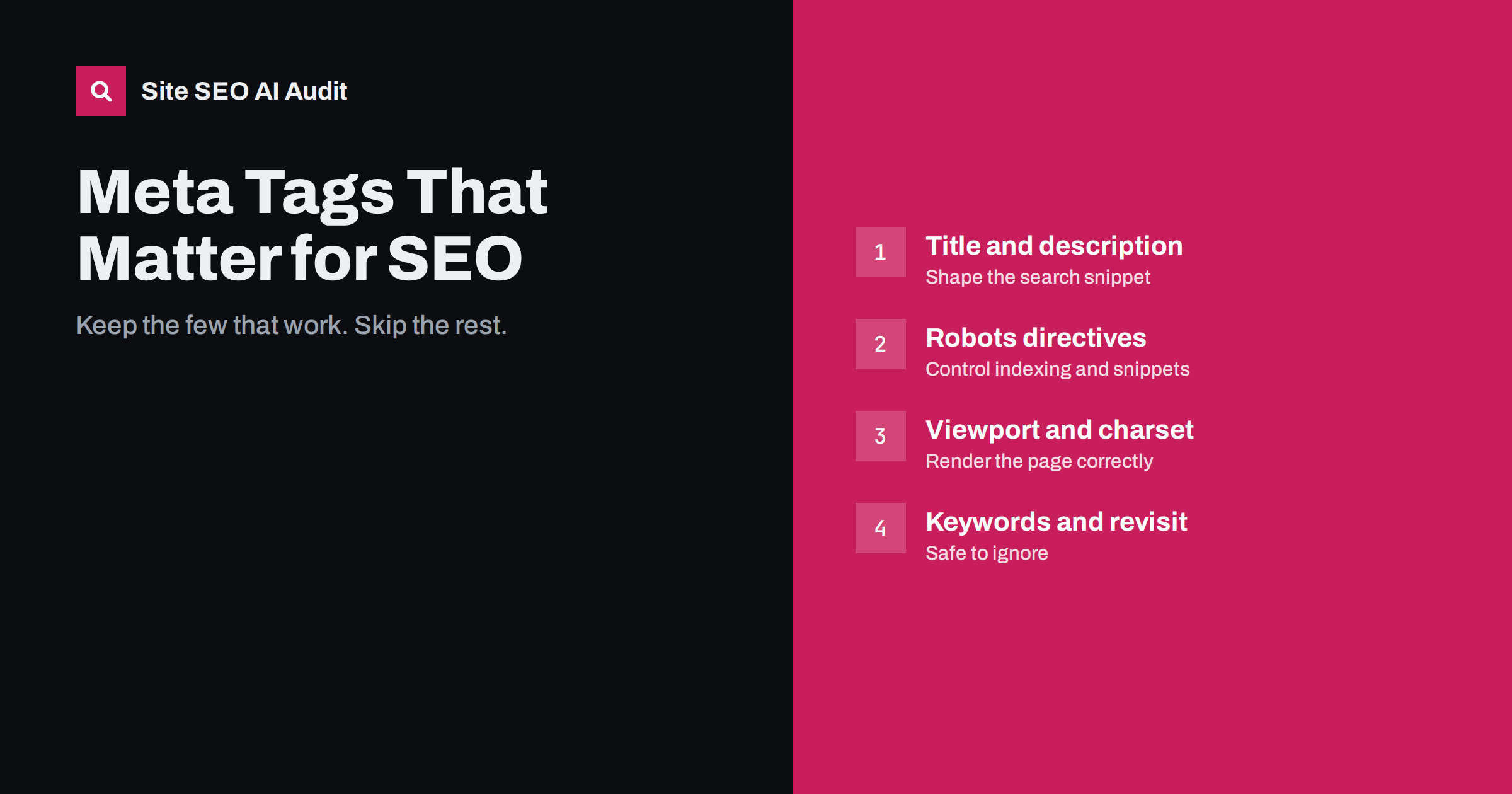 Which Meta Tags Matter for SEO and Which to Ignore