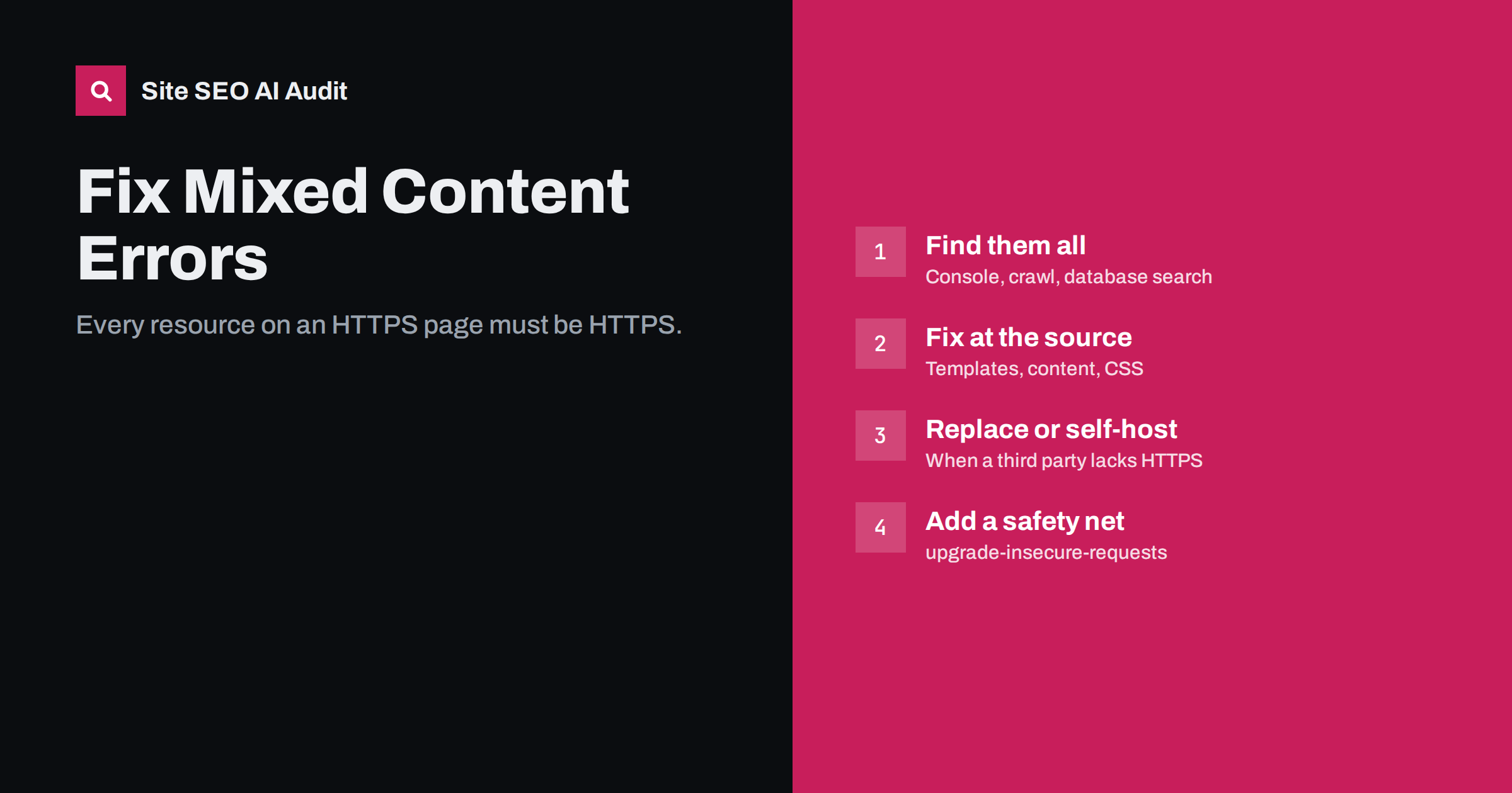 Mixed Content Errors: How to Find and Fix Them for Good