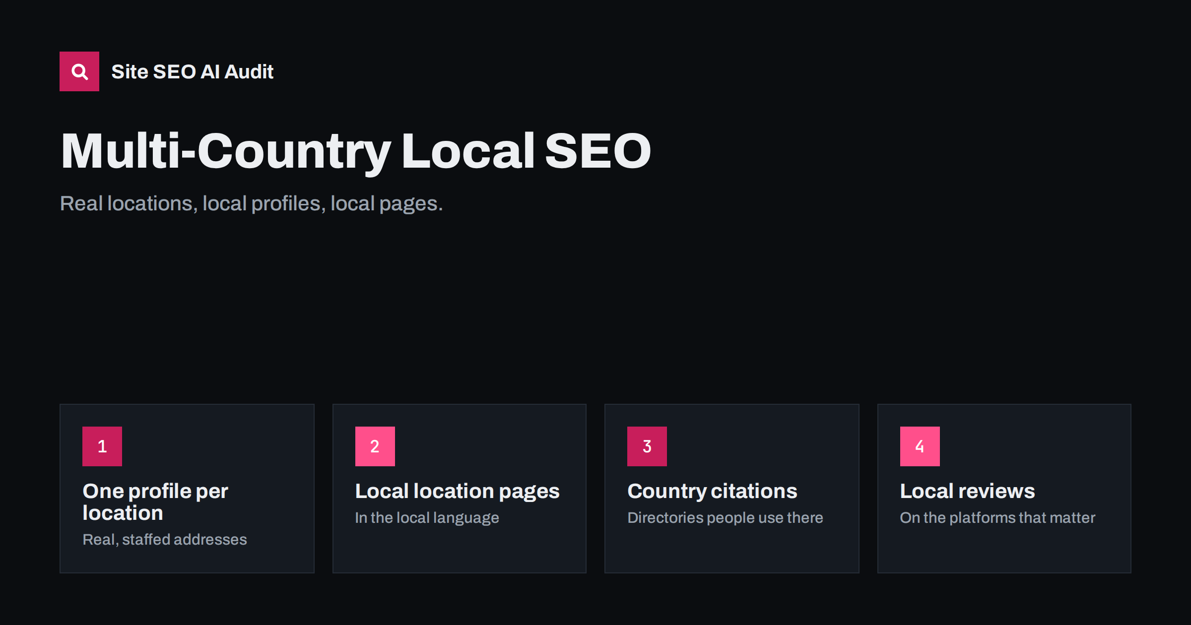 Multi-Country Local SEO: Offices and Profiles Abroad