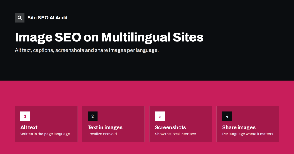 Image SEO on Multilingual Sites: Alt Text, Files and Text