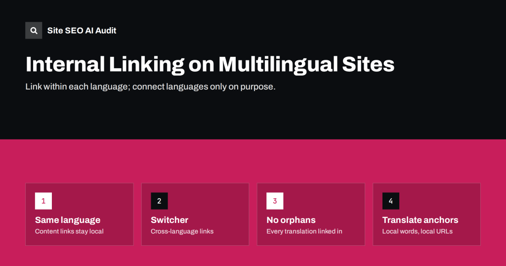 Internal Linking on Multilingual Sites: Rules That Work