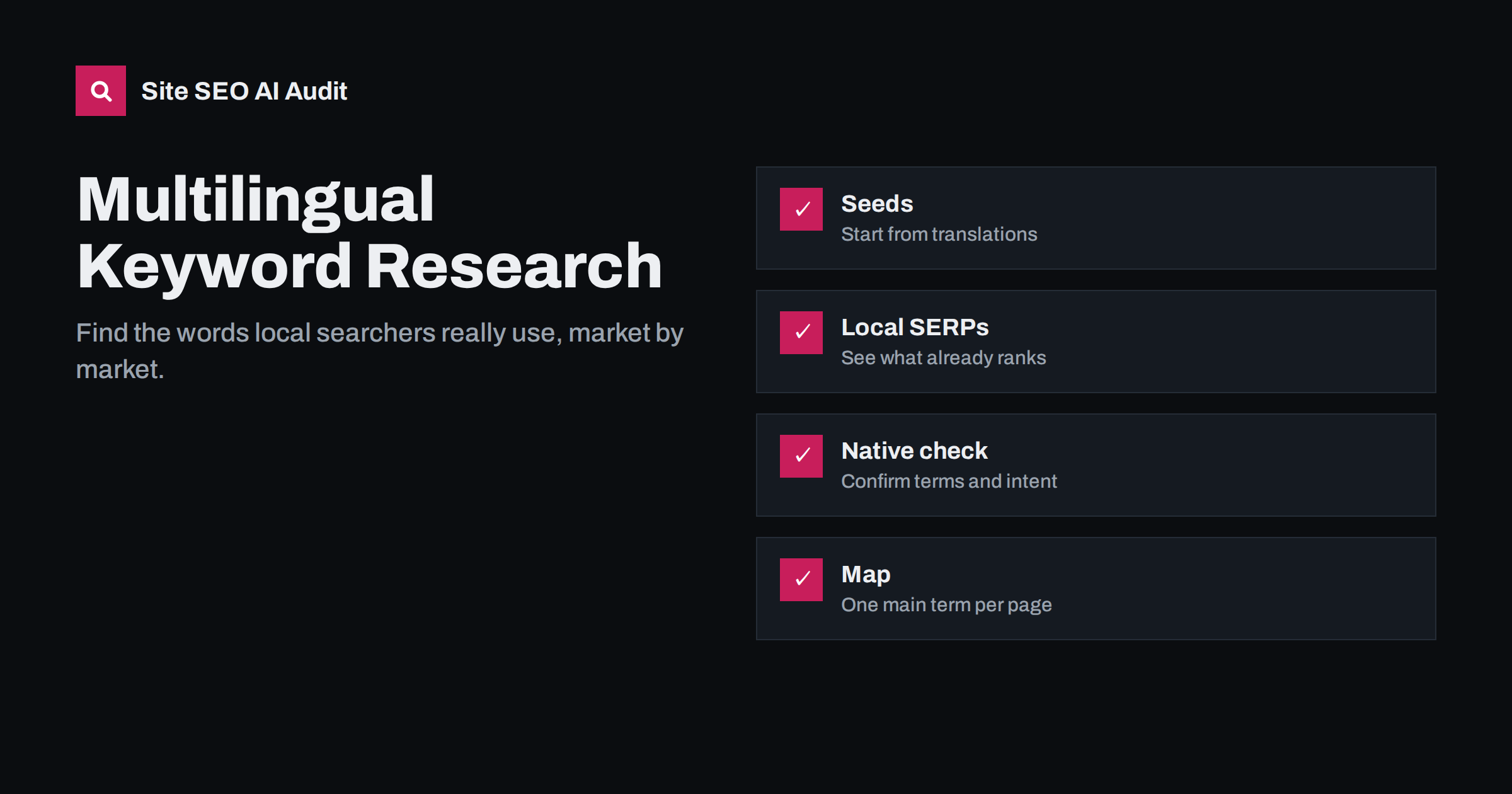 Multilingual Keyword Research: Finding Real Local Search Terms