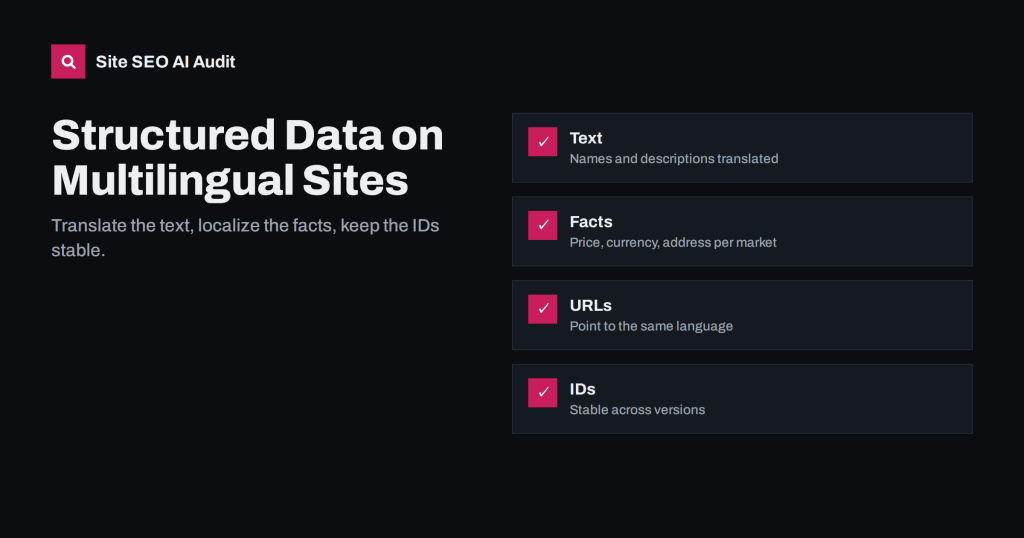Structured Data on Multilingual Sites: What to Translate