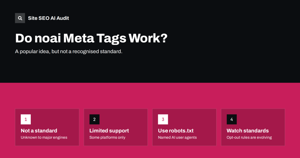 noai and noimageai Meta Tags: Do They Actually Work?