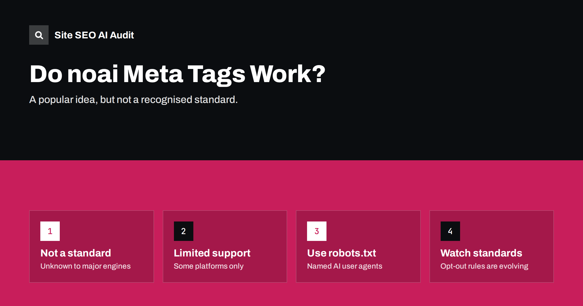 noai and noimageai Meta Tags: Do They Actually Work?