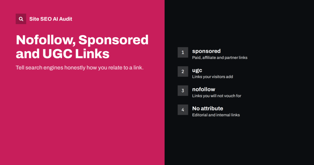 Nofollow, Sponsored and UGC Links: When to Use Each One