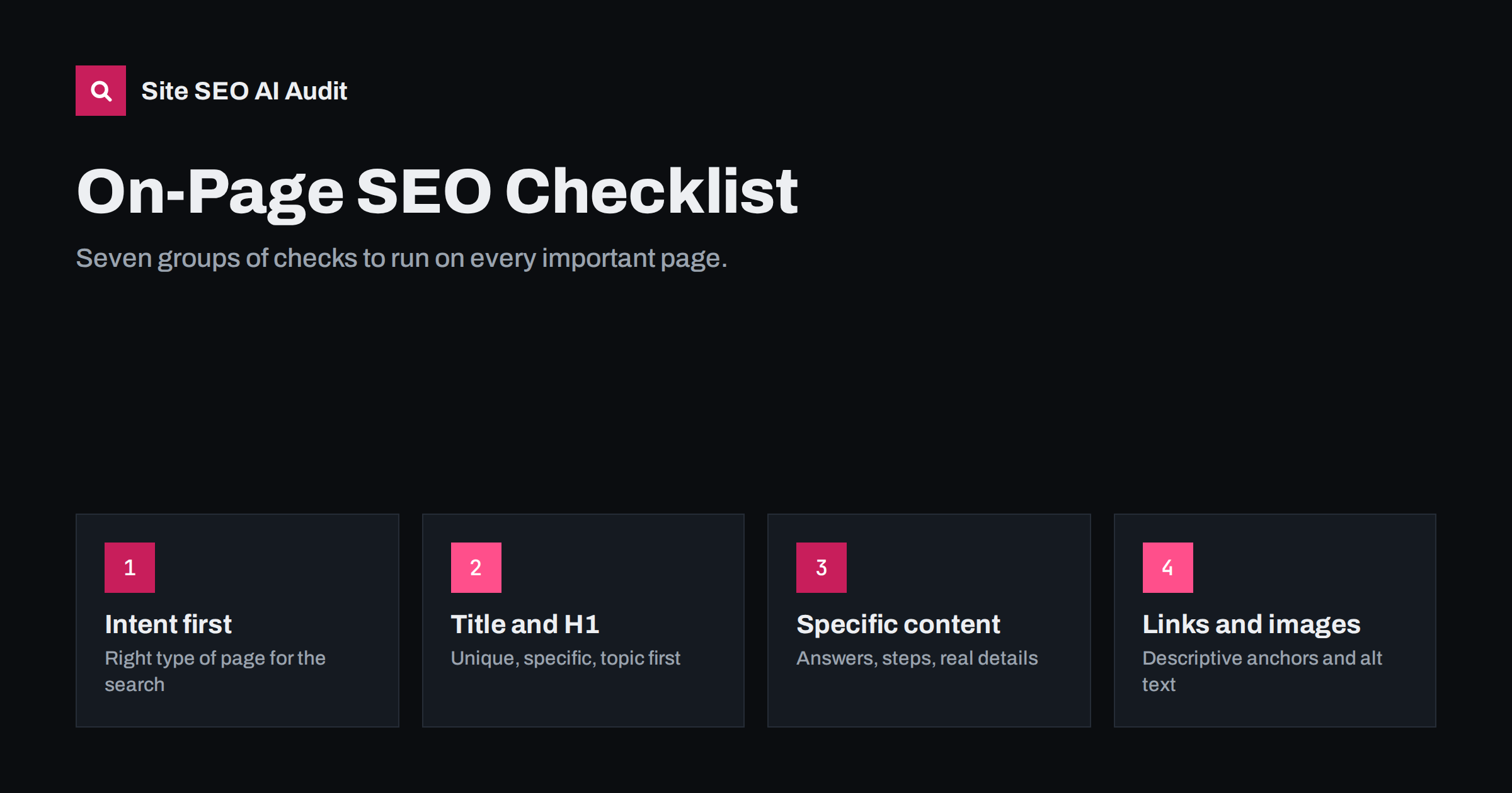 On-Page SEO Checklist: What to Check on Every Page