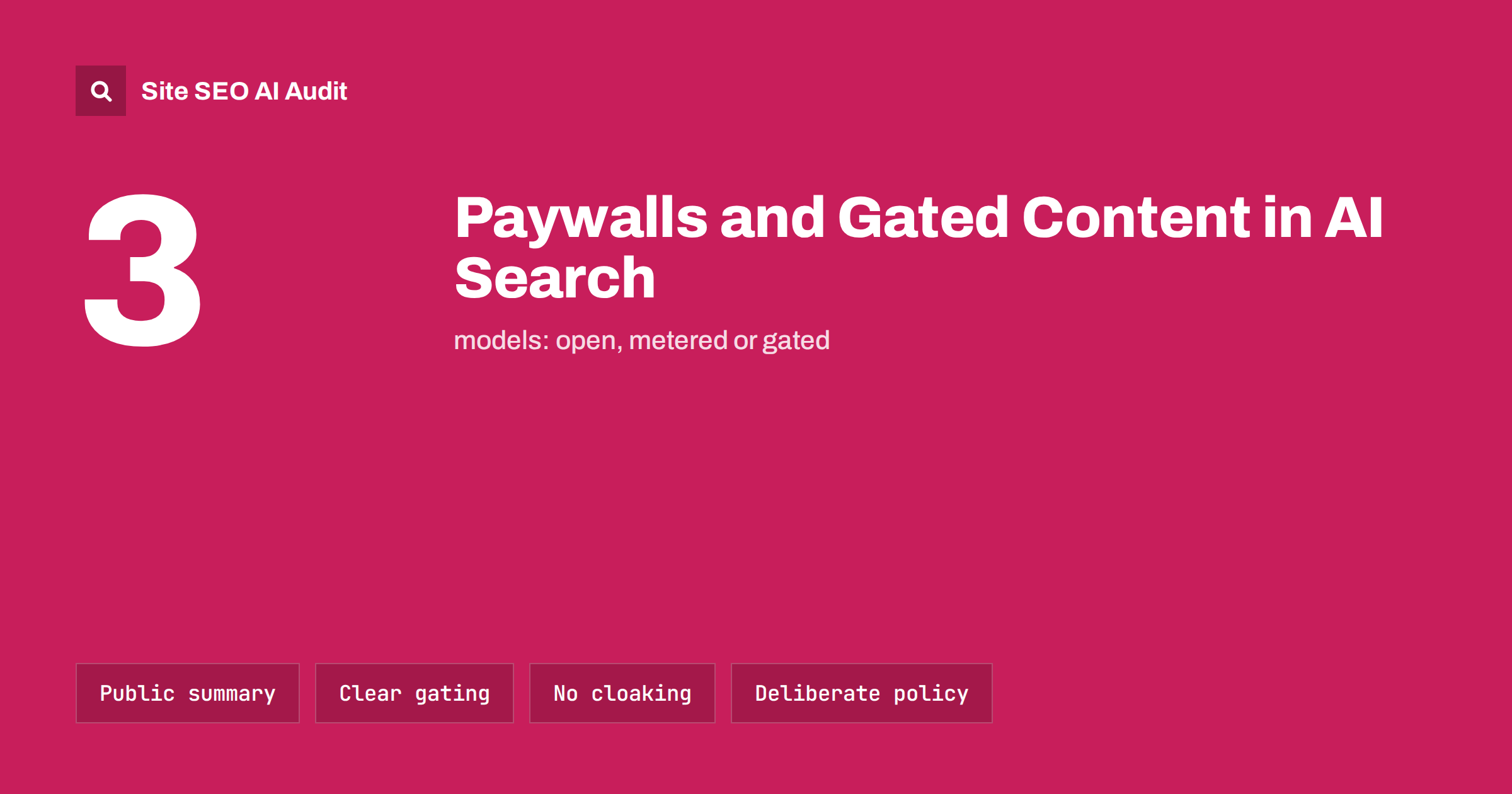 Paywalls, Logins and Gated Content in AI Search