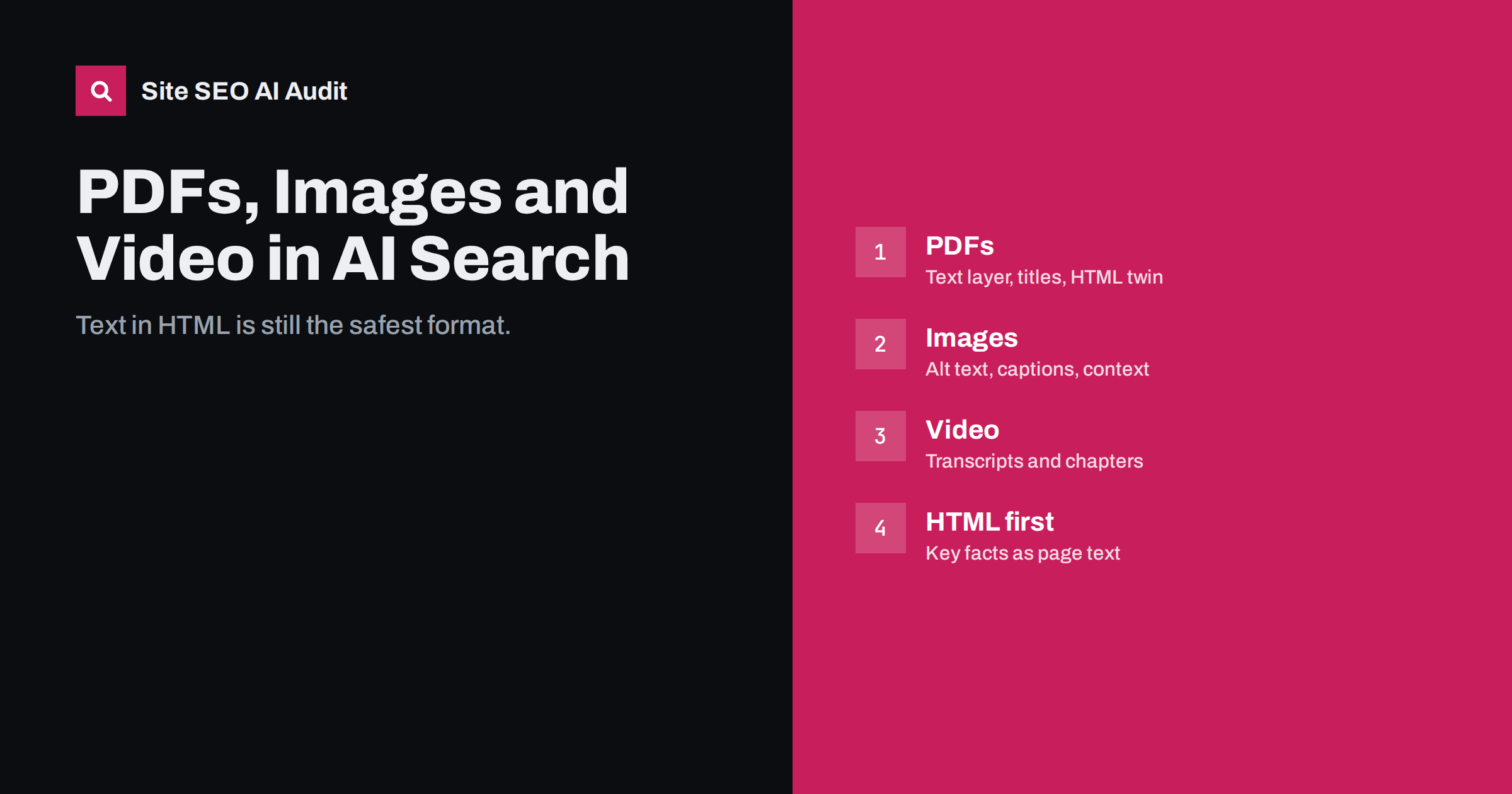PDFs, Images and Video: What AI Search Can Actually Read