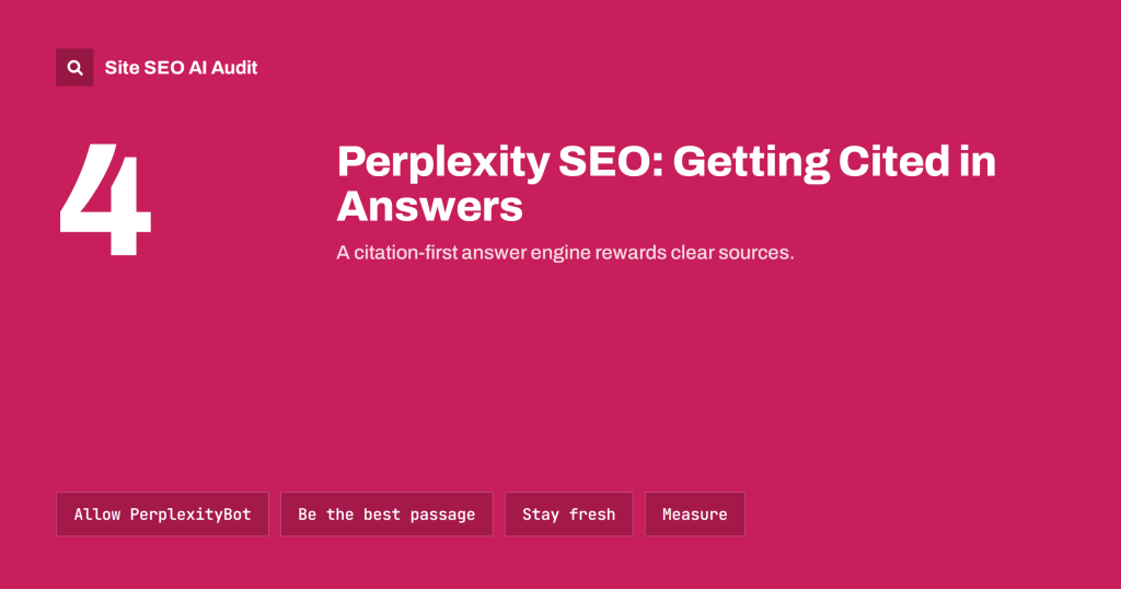 Perplexity SEO: How Websites Get Cited in Perplexity Answers