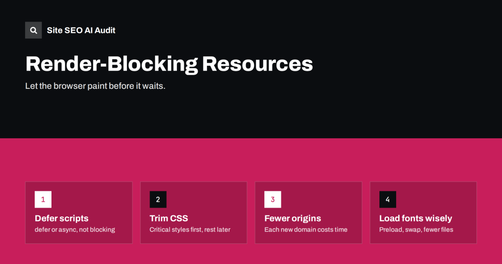 Render-Blocking Resources: What They Are and How to Fix Them