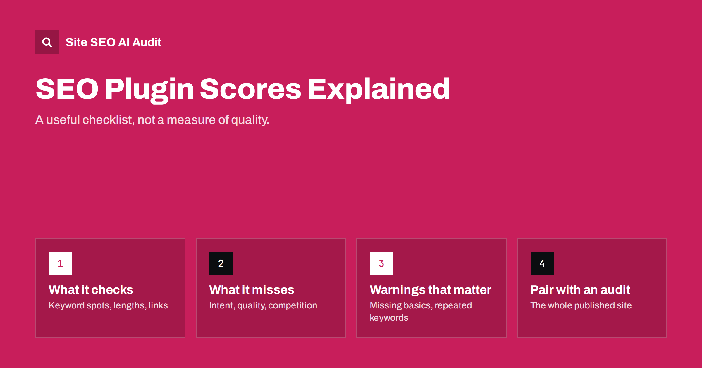 SEO Plugin Scores Explained: What the Green Light Misses