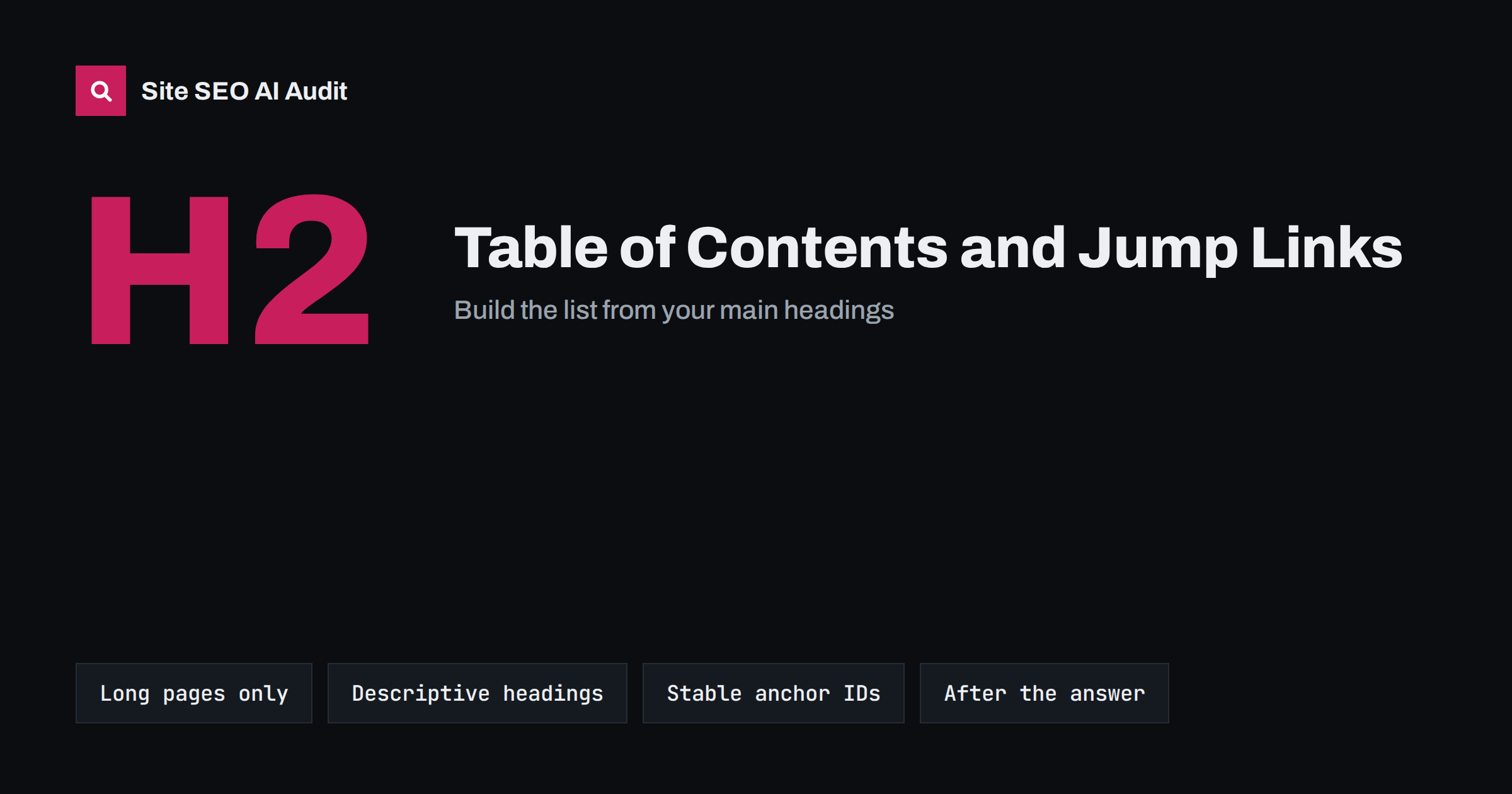 Table of Contents and Jump Links: When They Help Long Pages