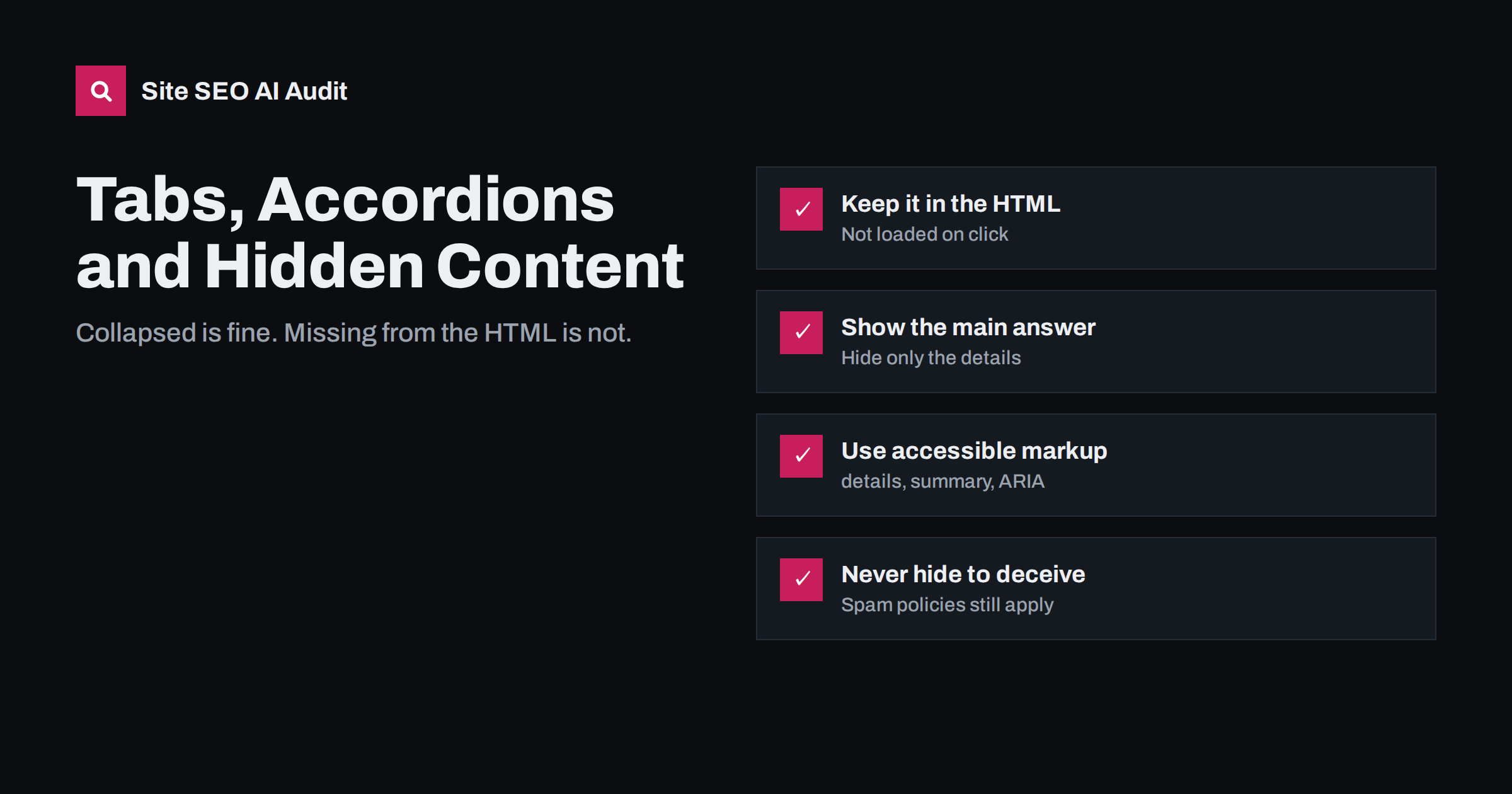 Tabs and Accordions: Does Google Count Hidden Content?