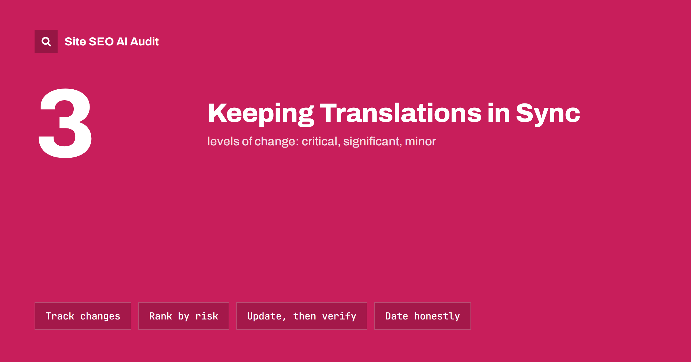 Keeping Translations in Sync When the Original Changes