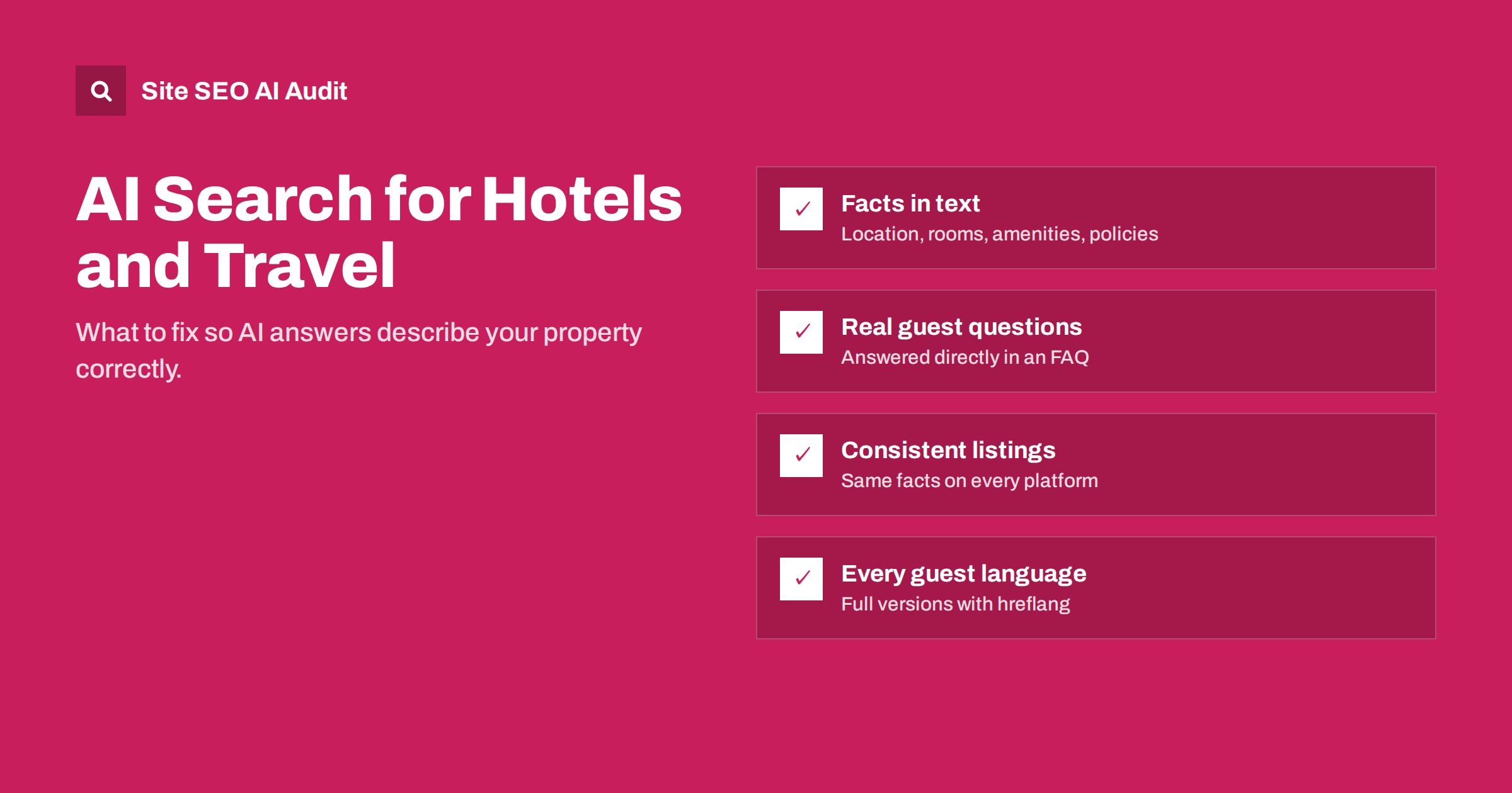 AI Search for Hotels and Travel Businesses: What to Fix