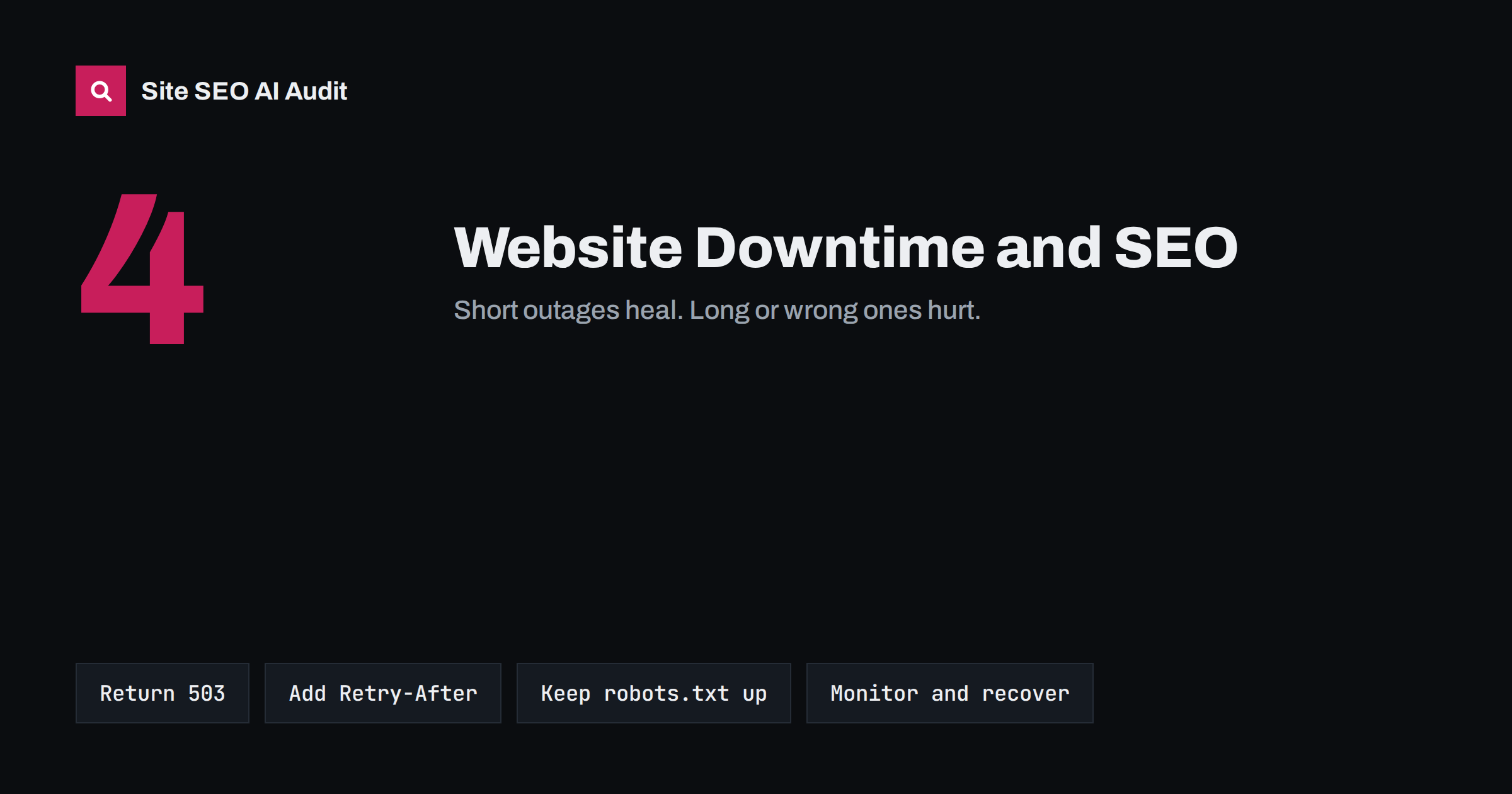 Website Downtime and SEO: What Outages Do to Rankings