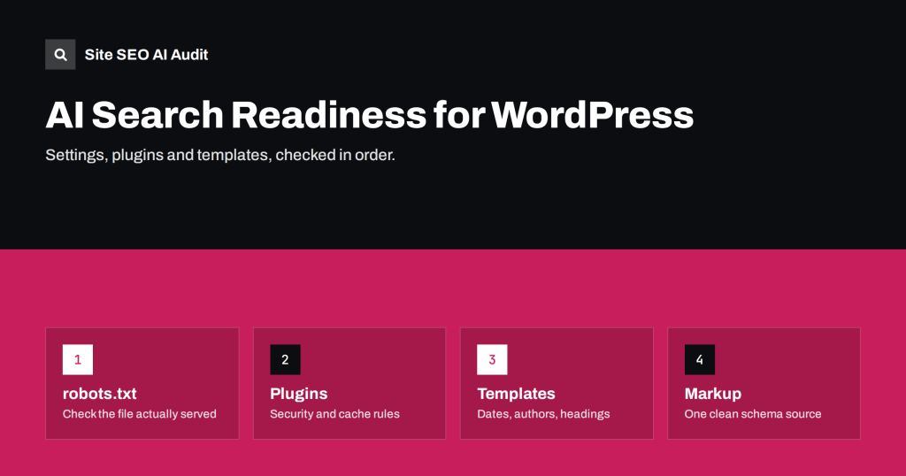 AI Search Readiness for WordPress: A Practical Setup