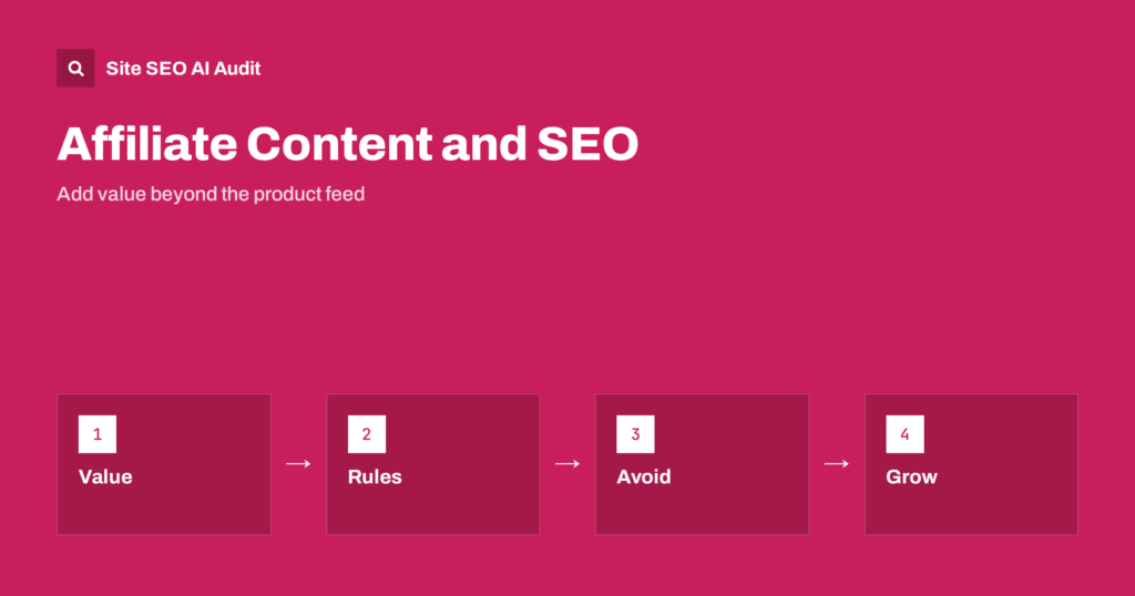 Affiliate Content and SEO: How to Stand Out and Earn Trust