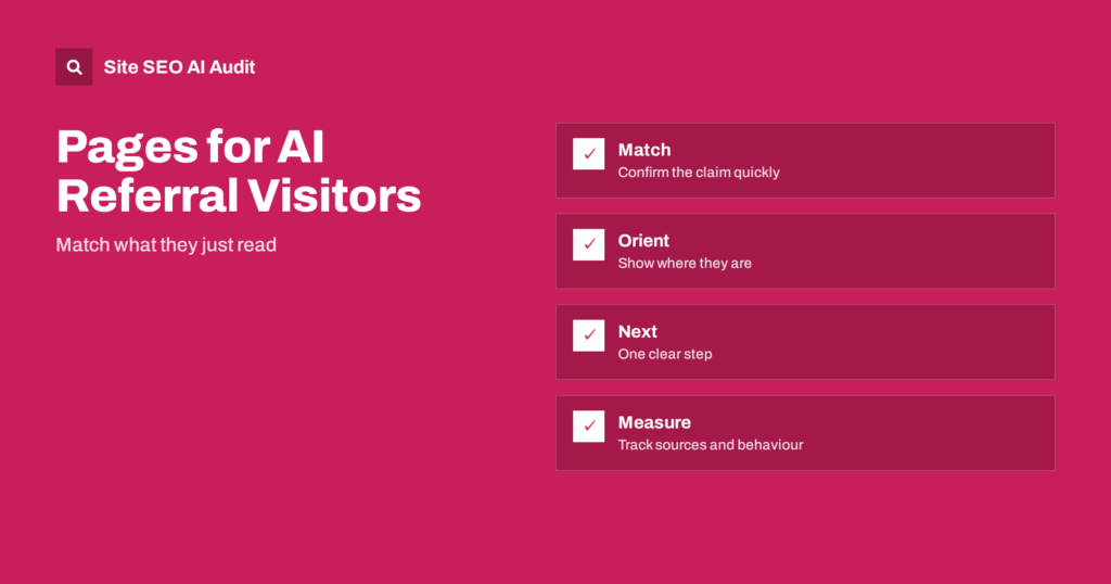 Landing Pages for Visitors Who Arrive From AI Answers