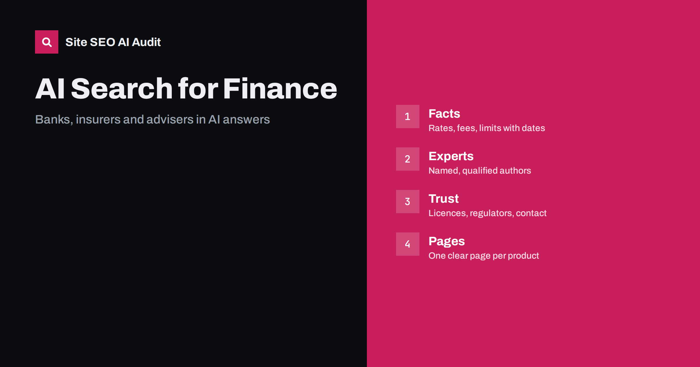 AI Search for Banks, Insurers and Financial Advisers