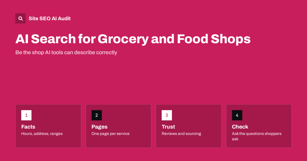 AI Search for Grocery Stores and Local Food Shops