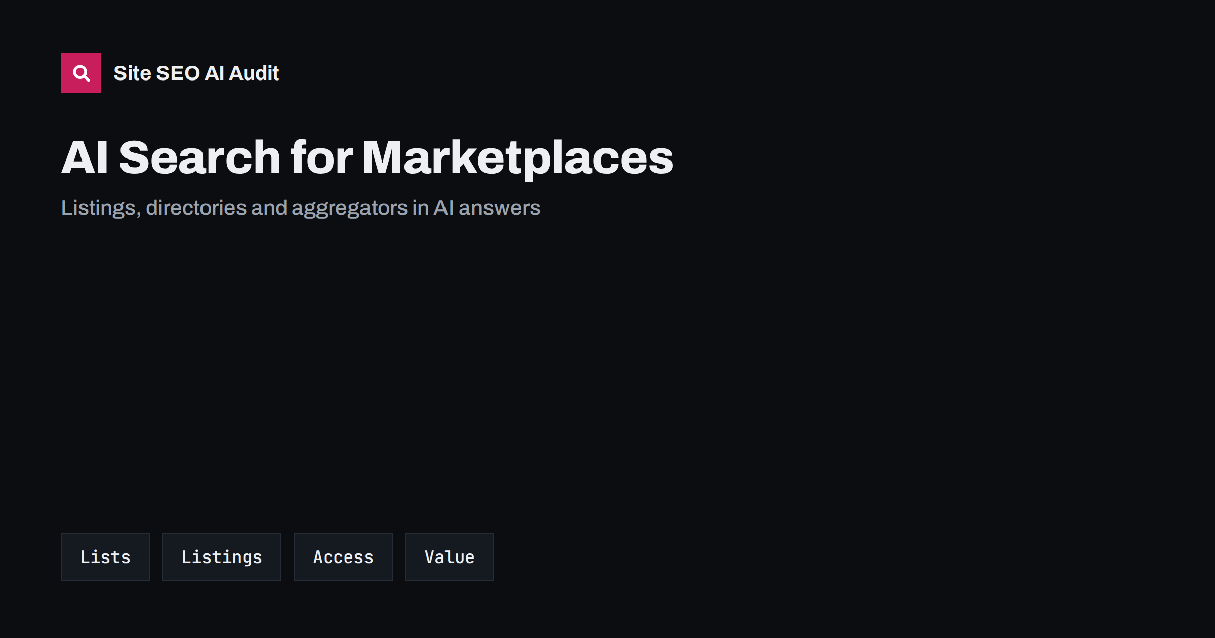 AI Search for Marketplaces and Directory Websites
