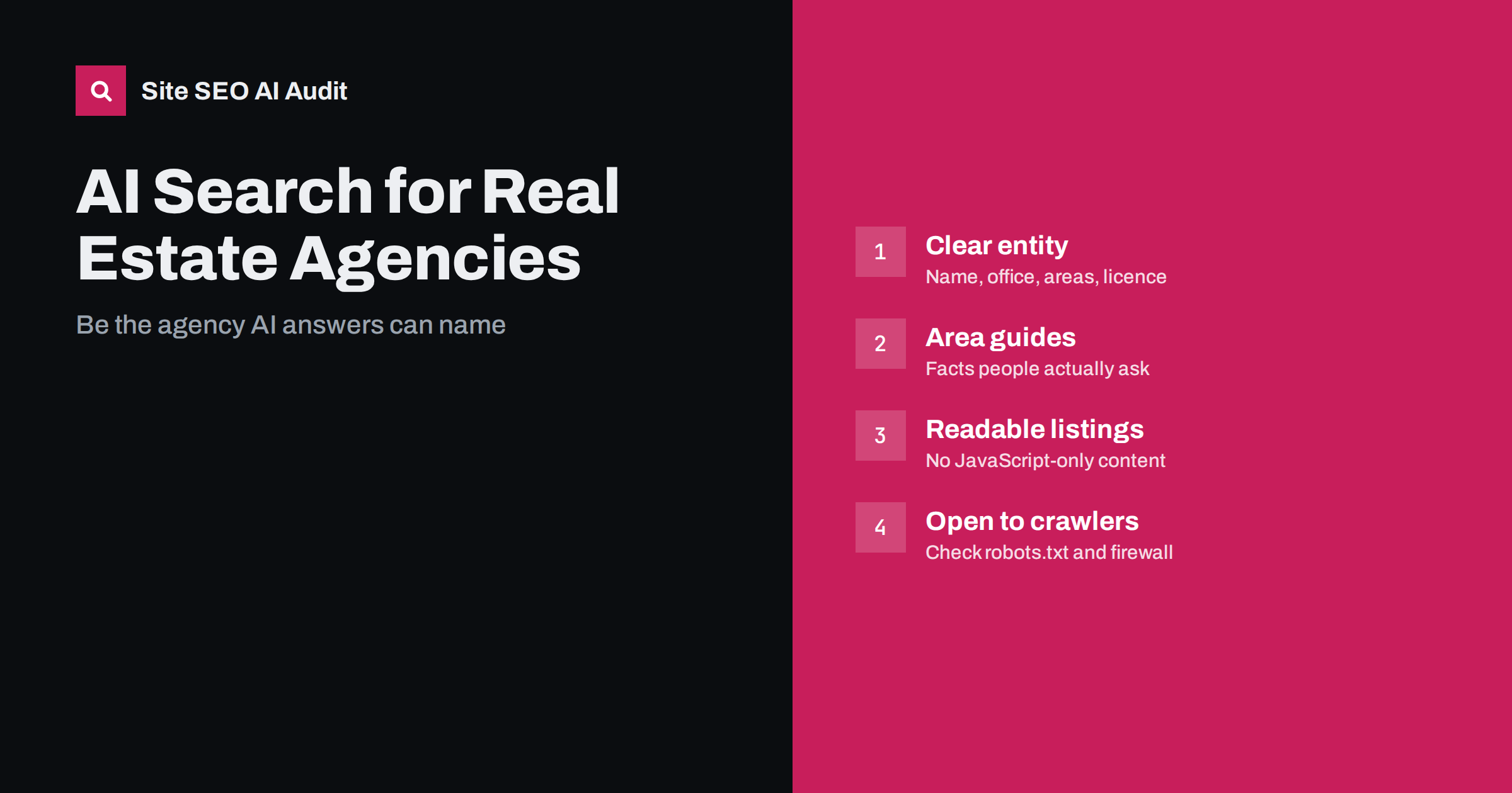 AI Search for Real Estate Agencies: What to Fix First