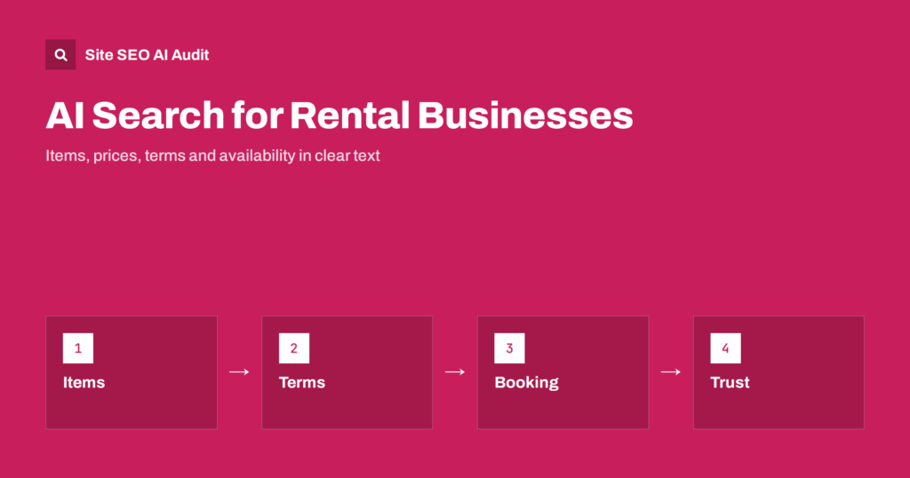 AI Search for Rental and Equipment Hire Businesses