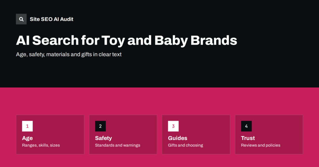 AI Search for Toys, Kids and Baby Brands: A Guide